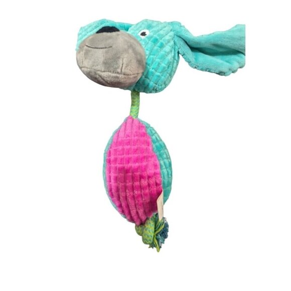 Plush Rope Dog Toys Set - Cow & Dog - Interactive Squeaky Chew Toys For Dogs - Picture 2 of 6